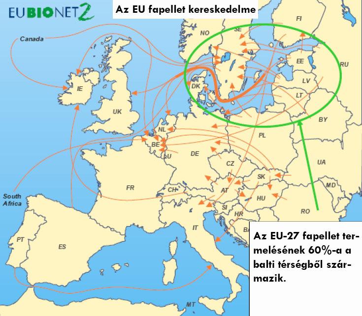 51731) és Svédország (SS187120, SS 187121). Lendületesen nı más EU tagországok termelési kapacitása is (Franciaország, Spanyolország, Lettország, Észtország és Lengyelország).