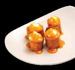 . chocolate spring rolls WITH VANILLA ICE