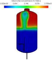 képes megoldó, a megoldóhoz fejlesztett modelljeinkben a turbulenciát a k-ω SST turbulenciamodell felhasználásával modelleztük.