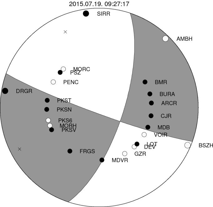 Hypocenter Parameters esn 28:00.90-1.98 DEV 157.0 138 PnD 9:27:44.21 1.00 CJR 159.5 99 PnC 9:27:44.36 0.84 Sn 28:04.10 0.18 PSZ 165.4 312 epnc 9:27:42.85-1.40 esn 28:02.08-3.15 BMR 170.