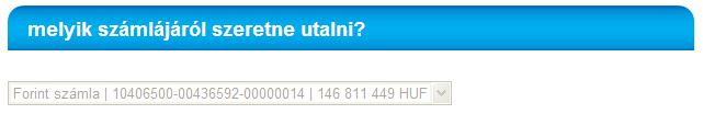 11.8 befektetési forintutalás Ez az oldalon befektetési számlájáról indíthat forint átutalásokat ill. saját forint számlák közötti átvezetéseket. Fontos!