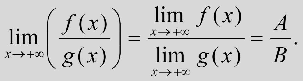 Tétel: Legyen az f(x) függvénynek a + -ben a határértéke az A R és a g(x) függvénynek a + -ben a határértéke a B R.
