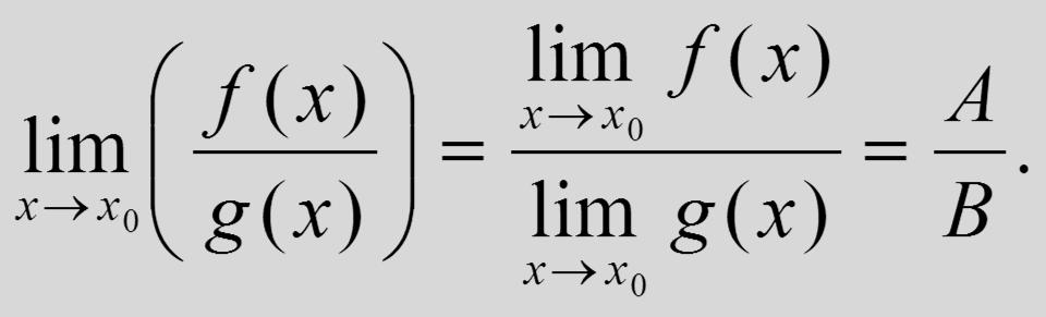 Tétel: Legyen az f(x) függvénynek az x 0 helyen vett határértéke az A R és a g(x) függvénynek az x 0 helyen vett határértéke a B R.