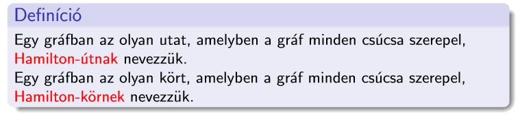 Mit állíthatunk összefüggő gráfban zárt Euler-vonal létezésével kapcsolatban? 120.