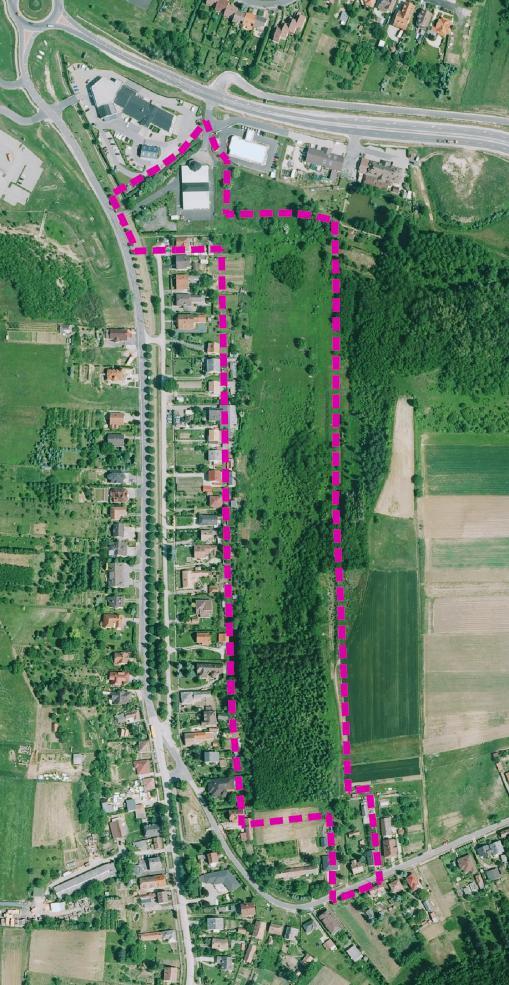 3.1.2. Bozsok városrészben tervezett kertvárosias lakóterület megszüntetése A változtatás programja: A 3.1.1. szerint ismertetett új beépítésre szánt terület kijelölése során csökkenő biológiai