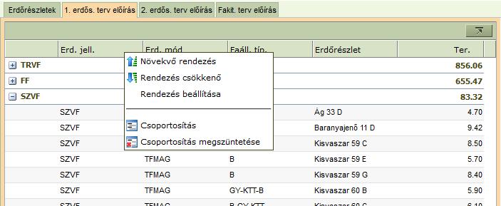 A konténer ablaka a részterület képernyőjének szerves része, külön nem zárható be.