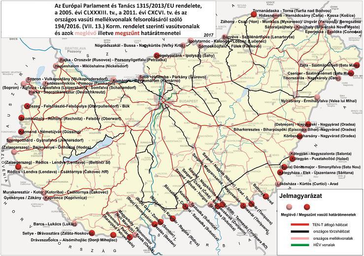 Határon átnyúló vasúti pálya fejlesztésének előkészítése és kisebb kivitelezések, ismert térségi igények Megvalósíthatósági tanulmányok: Budapest Varsó nagysebességű vasút (NSV) Budapest Kolozsvár