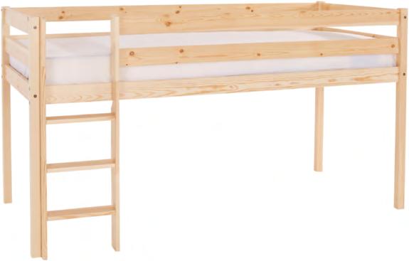 kb. 90/200cm 29.990,- CSÚSZDA, lakkozott natúr tömör fenyőfából, leesésgátlóval, hossza: kb.