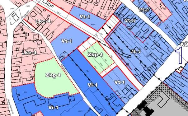 A hatályos szabályozási terven ábrázolt út a 499/2 hrsz-ú telekből minimális méretet hagyott lakóterület