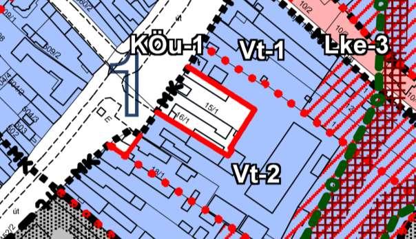 Ennek érdekében a két telket át kívánja sorolni Köu-1 övezetbe. Az átsorolás településszerkezeti tervet nem érint.