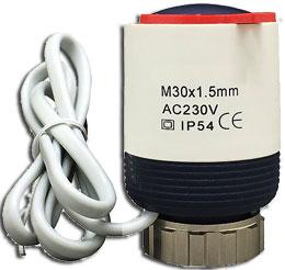NC/NC 230VAC, WAX THERMO-ELECTRIC Valve Actuator for control in HVAC applications.