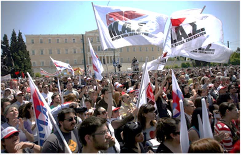 N1-631-3-1M 31 19. Figyeld meg a 9-es számú képet, és válaszolj a kérdésekre! A 9-es számú kép a görögországi Athénban készült, a gazdasági válság kitörésekor szervezett tüntetésen.