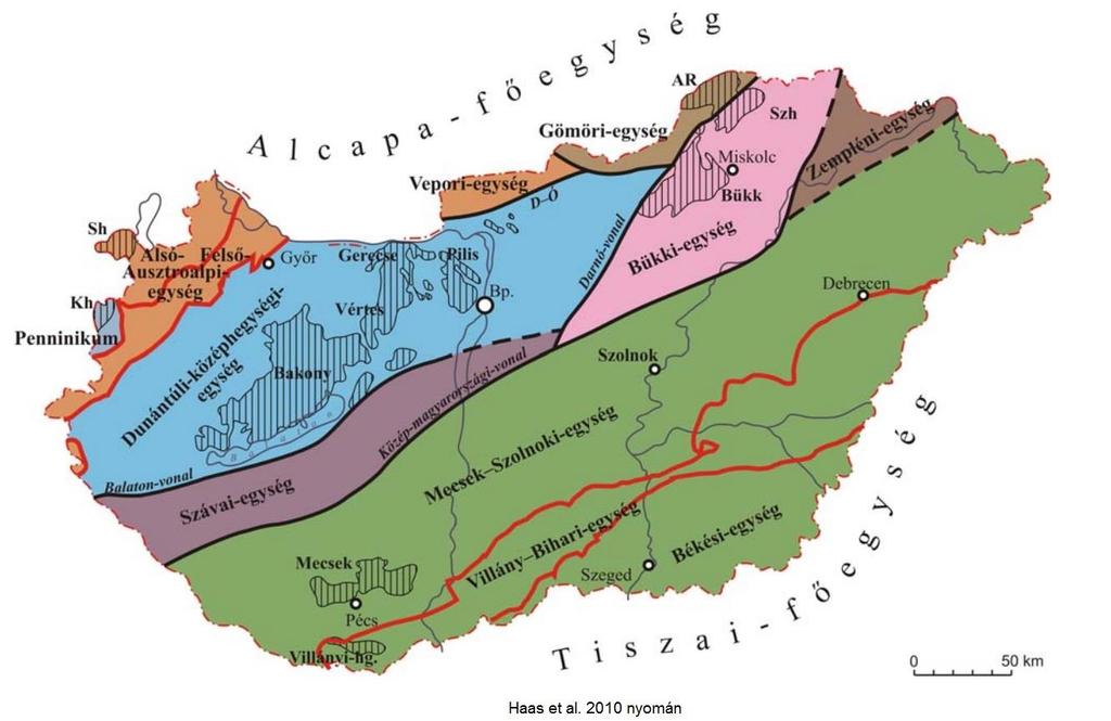 Ausztroalpi nagyszerkezeti egység Pelsoi (Magyar középhegységi) nagyszerkezeti