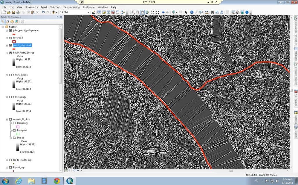 PARTÉLEK MEGHATÁROZÁSA / EDGE AND BANK DETECTION (1) LIDAR