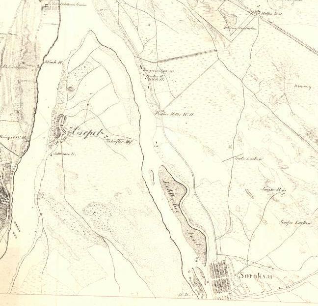 A terület térképe (1810-1820) A terület térképe 1852-ben Második katonai felmérés (1806-1869) Harmadik katonai felmérés (1869-1887) Sina György fia, Simon,