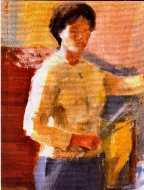Művészet 9 Önarckép csendélettel 1961. Olajtempera, vászon 70x50 cm Laki Ida Képtár a harmonikus rend, az érzéki szépség és a színek kavargó pompája ragadta meg a figyelmét.