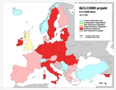 CORINE felszínborítás-térképezés és változásvizsgálat Az európai I&CLC2000 projekt (koordináció: FÖMI) Célja: Pontos, időszerű és összehasonlítható felszínborítás adatok előállítása a közös