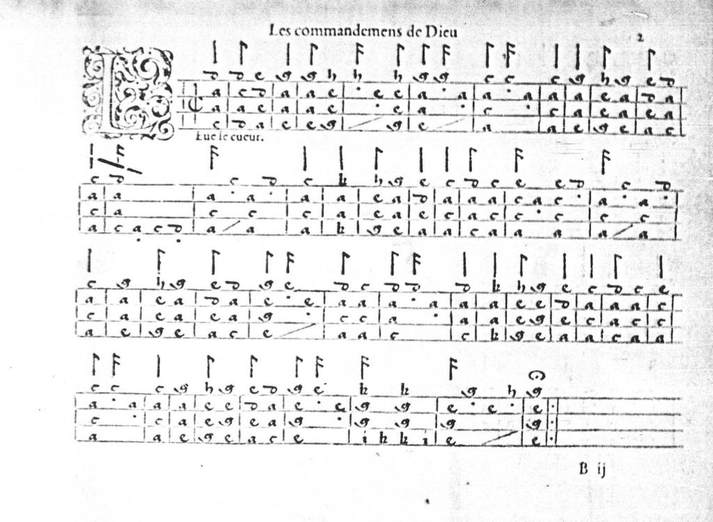 394 LANTOS SZABÓ ISTVÁN 4. ábra. Psaume [138.] Il faut que de tous me espirits Psaume [33.] Reveillées vous chacun fidelle Psaume [1.] Qui au conseil Psaume [3.] O Seigneur que de gens Psaume [79.