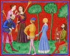 A középkor világi zenéje Témája: szerelem, hőstettek, természet.