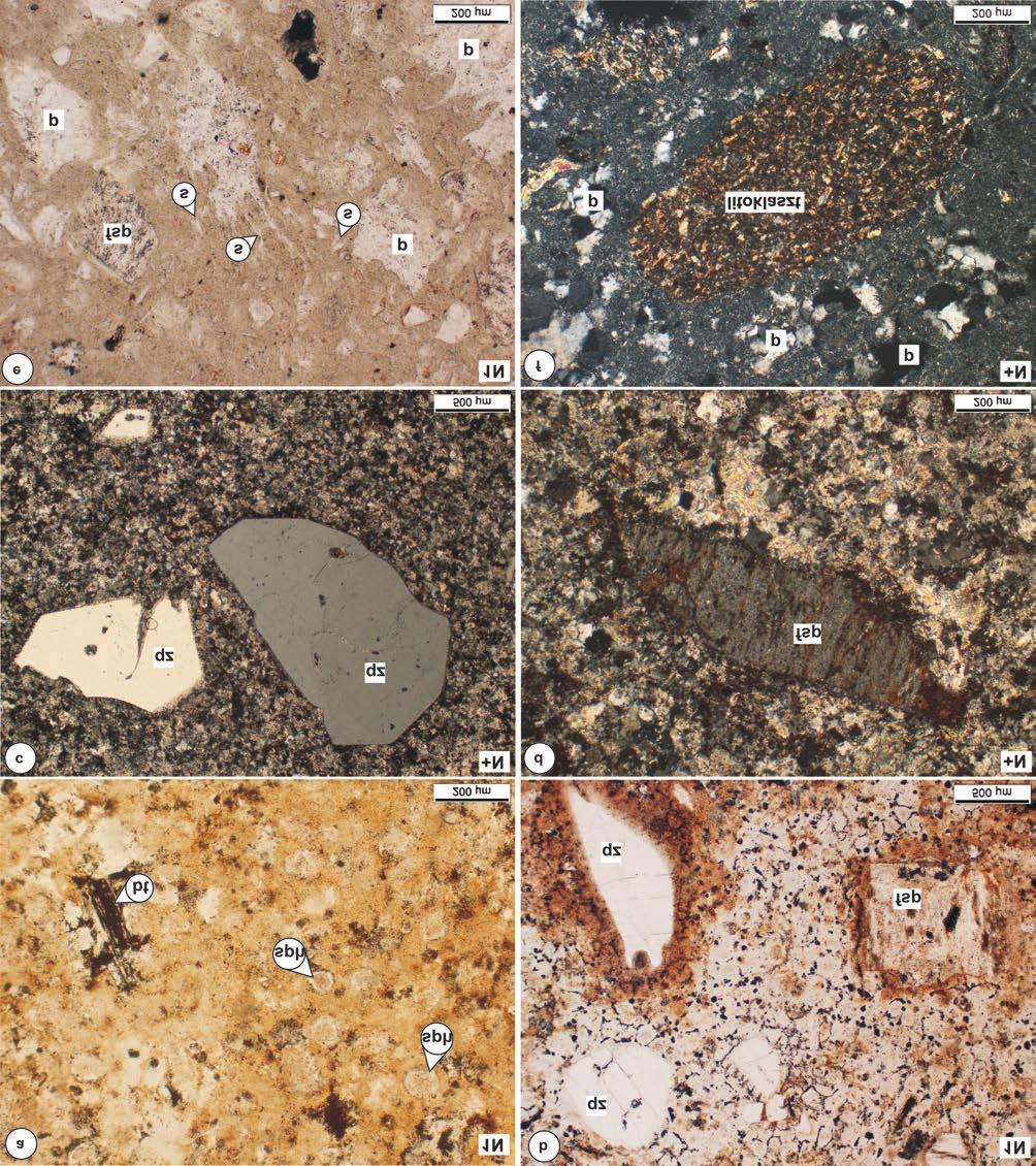 370 SZEMERÉDI M. et al.: A Gyűrűfűi Riolit Formáció kőzettani vizsgálatának eredményei a Villányi-hegység északi előterében 6. ábra.