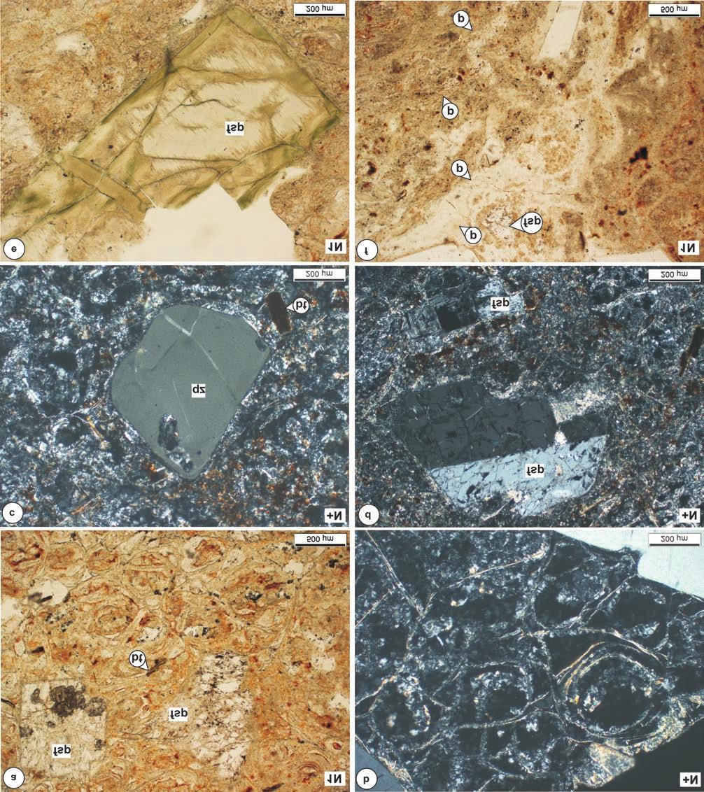 364 SZEMERÉDI M. et al.: A Gyűrűfűi Riolit Formáció kőzettani vizsgálatának eredményei a Villányi-hegység északi előterében 3. ábra.