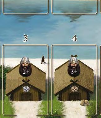 Keresletfázis Ebben a fázisban a játékosok a táblára teszik a vikingjeiket, megjelölve velük az őket érdeklő kártyákat. 3.