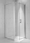 zuhanykabinok és ajtók / CUBITO PURE zuhanykabinok és ajtók Rögzített zuhanykabin oldal 800, 900, 1000, fényes ezüst-színű profil, 6 mm átlátszó üveg vagy arctic üveg JIKA perla GLASS kikészítéssel.