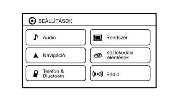 GÉPJÁRMŰ INFORMÁCIÓK ÉS BEÁLLÍTÁSOK (navigációval szerelt modellek) mint 2másodpercig, hogy akijelzőtkikapcsolhassa. Nyomja meg ismét a gombot a kijelző bekapcsolásához.