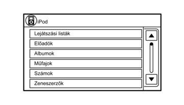 ipod lejátszó működése ipod csatlakoztatása: Csatlakoztassa az ipod lejátszót a gépjármű USB portjához azzal az USB kábellel, amelyet az ipod lejátszóhoz kapott.