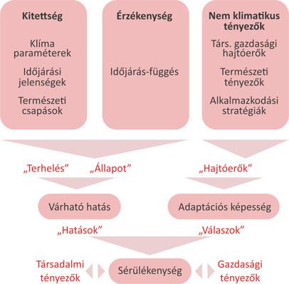 Az éghajlati sérülékenység-elemzések kidolgozásának előfeltétele az éghajlatváltozás hatásainak részletes feltárása, az éghajlati hatások komplex láncolatának (1. ábra) átfogó ismerete.