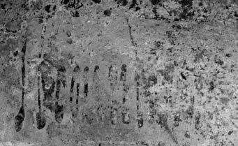Régészet 9. kép. Az amphora béta felirata goztak Lezoux-ban. A pince alján talált sigillaták közül a legkorábbi gyártmány egy észak-itáliai Consp.