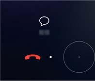 Hívások és üzenetek (bizonyos modellek esetén) A hívás fogadásához húzza jobbra a A hívás elutasításához húzza balra a ikont.