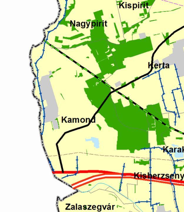 KAMOND TELEPÜLÉSRENDEZÉSI ESZKÖZÖK MÓDOSÍTÁSA 33 ALÁTÁMASZTÓ MUNKARÉSZEK g) építmények által igénybe vett térség.