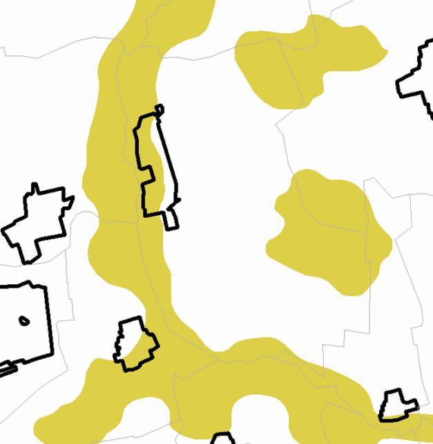 A terv ebbe a térségbe sorolja a település külterületén a Keresztfa-dűlőtől és az Erdőalja dűlőtől délre lévő területen található Horgásztavakat és a Marcal folyót. 2.