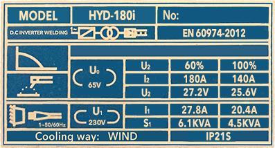 HYUNDAI HYD-180i Inverteres hegesztő Eredeti használati útmutató Forgalmazó: Devon Imp-Ex