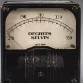 hu Különböző hőmérsékleti skálák. Kelvin skálájú hőmérő.