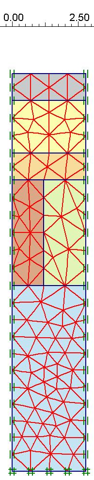 1 0 10 11 3 4 8 5 6 9 7 1 13 lépték, geometria, rétegződés, kőtömzs, járműteher (15 kpa), háló, süllyedés a töltés hatására főfeszültségek a töltés alatt süllyedés a járműteher hatására 6. ábra.