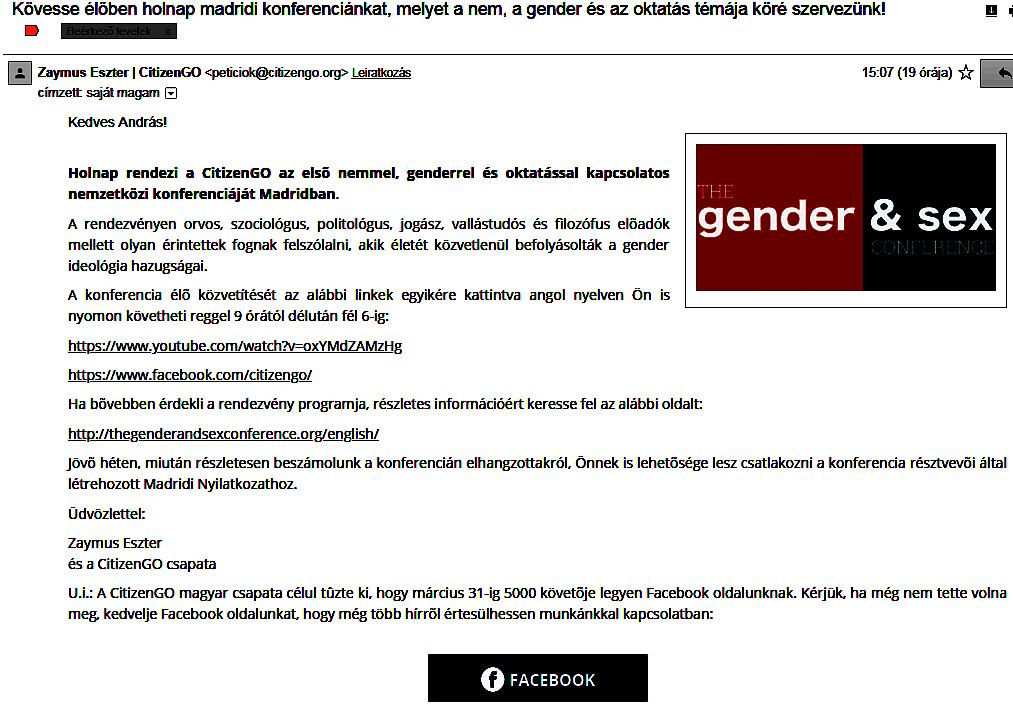 9./1 Iratjel: gender-sex-konferencia-180223email2 Észrevételem a GENDER & SEX elnevezésű CitizenGo