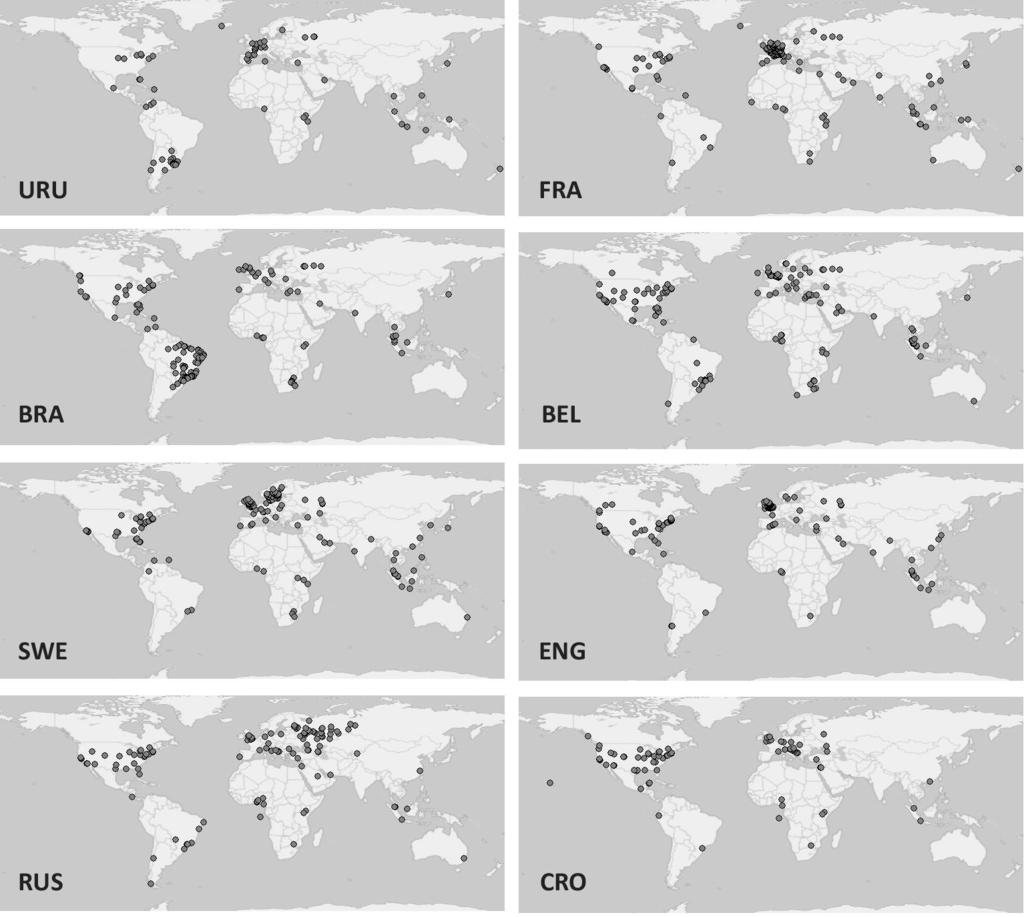 globális Twitter aktivitás általános mintázatai erősen valószínű a mérkőzés kapcsán kialakult kontextuális kapcsolat France v. Francia (helyi nyelv v.