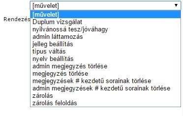 A szerkesztőfelület egyéb funkciói 1. 4. 5. 3. 2. 1. Nézet beállítása (oldalankénti tételszám, idézők megjelenítése). 2. Tételek rendezése.