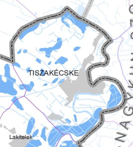 rinti rendszeresen belvízjárta terület övezete által érintett Tiszakécske a 3/15. sz.
