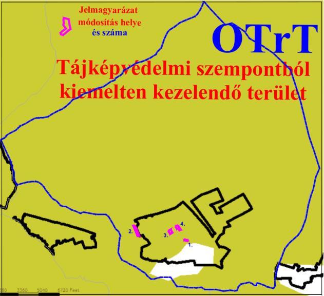 Az Országos Területrendezési Terv (OTrT) következő övezetei érintik Márkó teljes területét, ezért a tervezési területet is: Kiemelt fontosságú meglévő honvédelmi területek övezete Az OTrT legutóbbi,