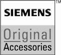 E biztonsági tudnivalók az eredeti Siemens tartozékokra is érvényesek.