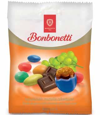 Bonbonetti Földimogyorós drazsé tejcsokoládé és cukor bevonattal / Bonbonetti Peanut sugar draée in milkchocolate - 70 g Art. No.