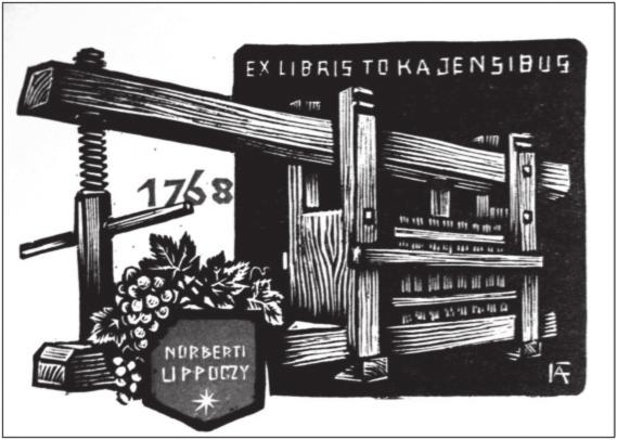 A moszkvai Rudomino Könyvtár hungarika ex libriseinek ikonográfiája 101 5. ábra. (Graf. Fery Antal) tatták a folyamatosan bővülő állományt, mely 1982-re már 3421 grafikából állt, jelenleg pedig kb.