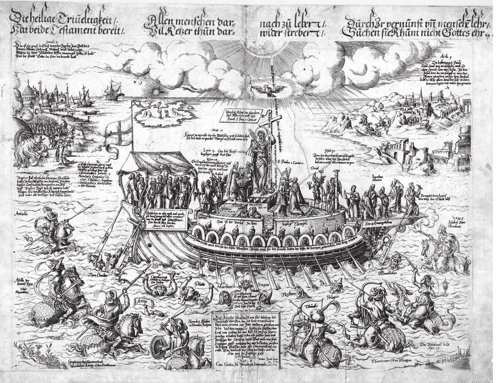 10 Kees Teszelszky 5. kép. Matthias Zündt: Diss Apostel schifflin ist ain für bildung der Christliche[n] Kyrchen. S. L. 1570. British Museum, AN93789001. eter Breugel).
