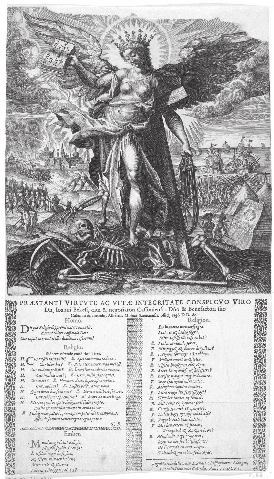 2 Kees Teszelszky 1. kép. Az igaz Vallás portréja. Rijksmuseum Amszterdam, RP-P-OB-31.624. (a párbeszéd kedvelt műfaj volt a kora újkorban).