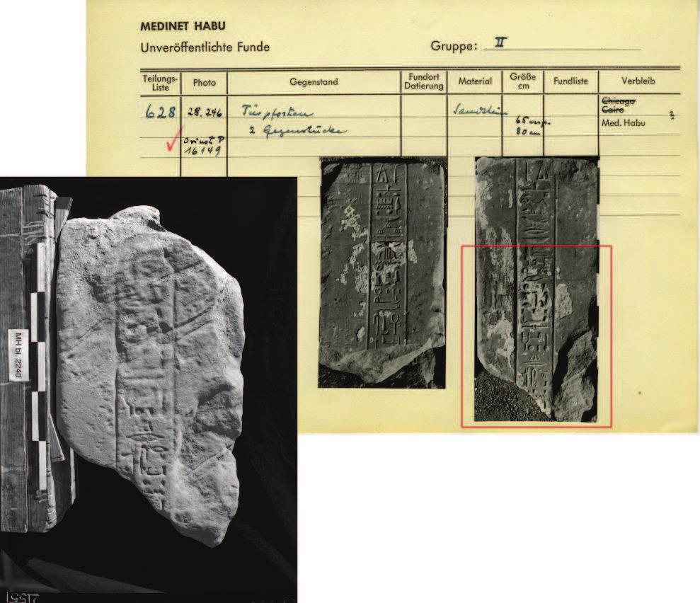 KÚT 2014/1. 17 Az eredeti ásatási dokumentáció felbecsülhetetlen segítséget jelent a töredékek azonosításához.