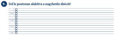 helyesség igénye (íráskép, füzetvezetés és helyesírás) az írástempó fokozása