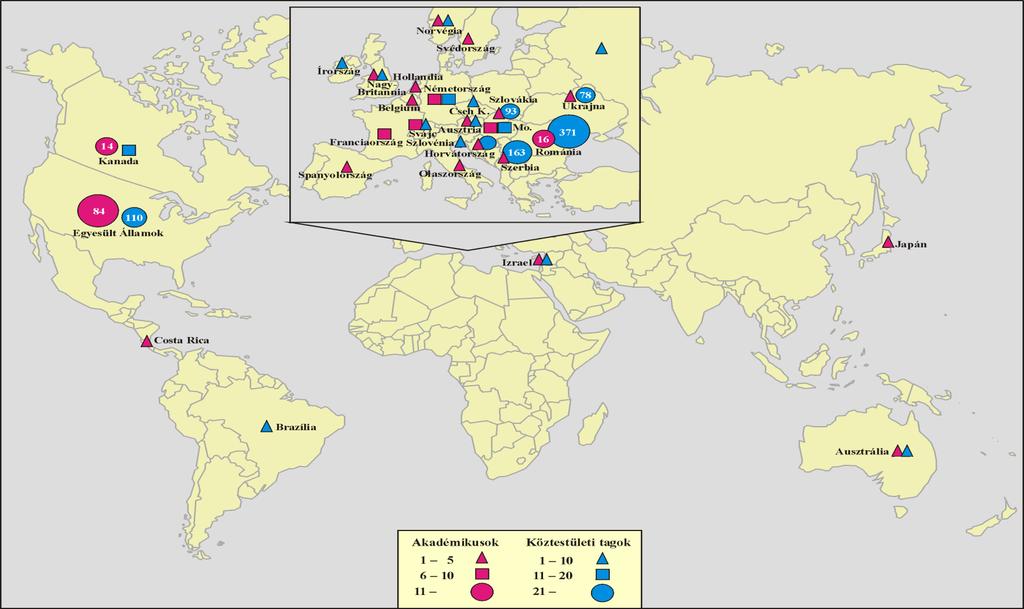 Magyar tudósok szerte a